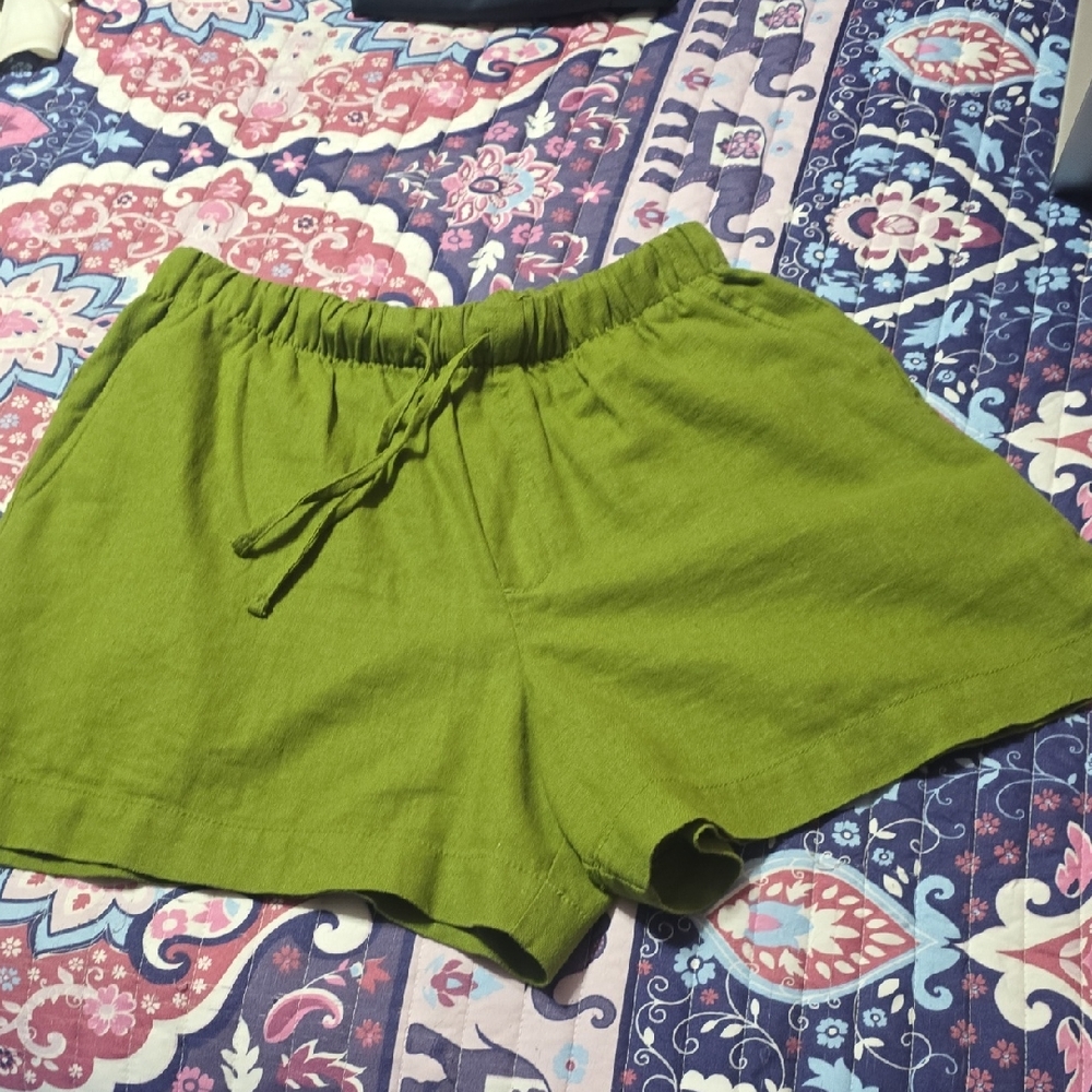 GAP High Waist Green Women's Shorts